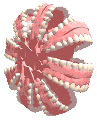 Art Teeth Sticker by badblueprints