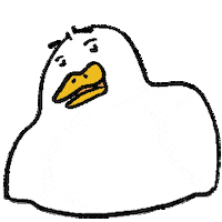 bird duck Sticker by Goose Tang