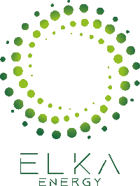 elkaenergy logo sun energy electricity Sticker