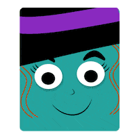 Halloween Witch Sticker