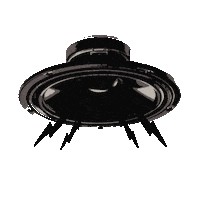 johnossi aliens ufo spaceship speaker Sticker