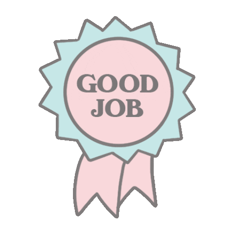 Pastel Good Job Sticker