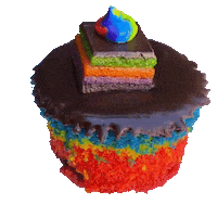 Rainbow Cookie Food Sticker by foodbabyny