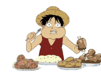 Hungry One Piece Sticker