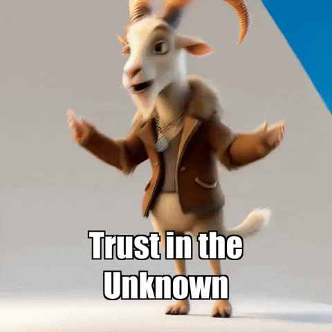 Leap Of Faith Wisdom GIF by Radiantelope