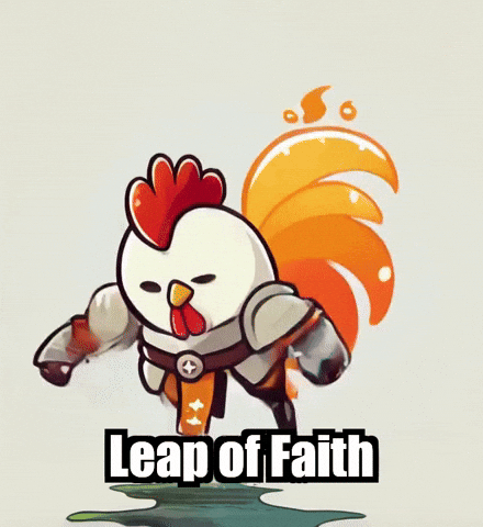 Leap Of Faith Wisdom GIF by Zorooster