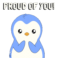 Proud Do It Sticker by Pudgy Penguins
