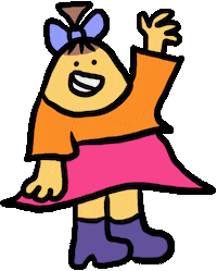 Happy La Sticker by Ruppert Tellac