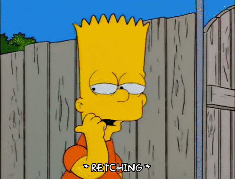 Disgusted Cat from the Simpson Cartoon