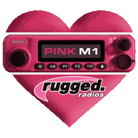 Fight Like A Girl Heart Sticker by Rugged Radios