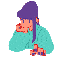 Bored Chewing Gum Sticker by Holler Studios