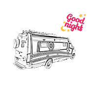 Camping Good Night Sticker by Quero Estrada