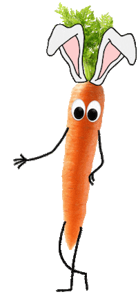 Bunny Vegetables Sticker by Freche Freunde
