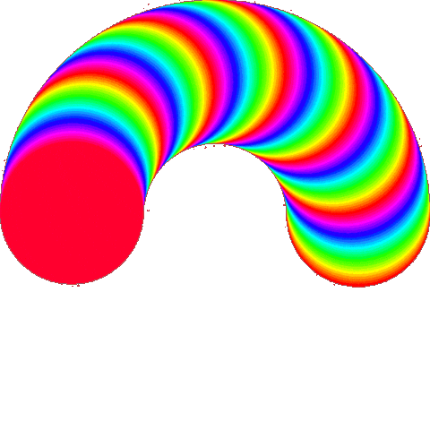 trippy colors Sticker