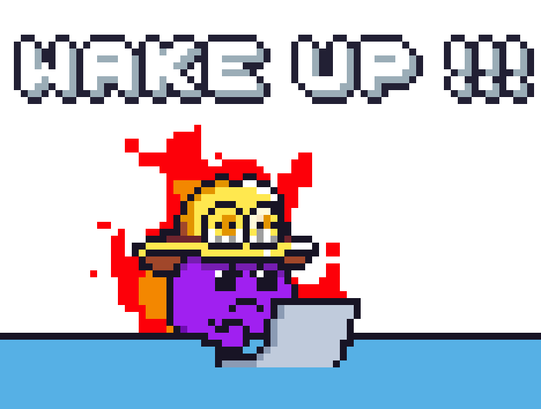 Angry Wake Up Sticker by Potatozzz by 9GAG
