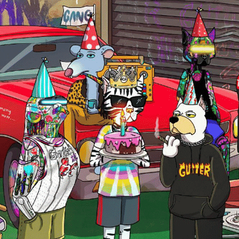 Happy Birthday GIF by Gutter Cat Gang