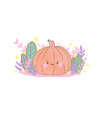 lattedot pumpkin lattedot Sticker
