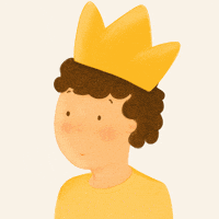 Omi_illustration smile rey amarillo omi GIF