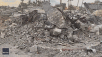 Mosque Lies in Ruins After Strike in Gaza's Deir Al-Balah