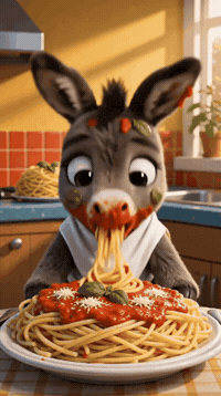 Hungry Spaghetti Bolognese GIF by Hugo El Burrito