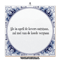 April Mei Sticker by Tegelspreuken.nl