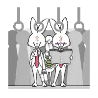 work working Sticker by Kameryman and Usagibucho