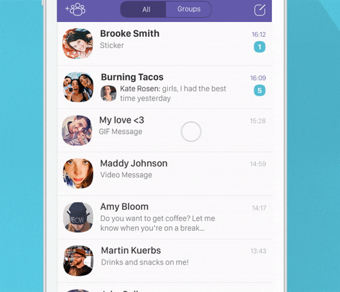 iphone chat GIF by Viber