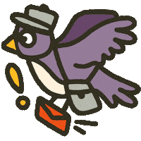 Bird Delivery Sticker by Hipcamp