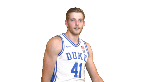 College Basketball Wink Sticker by Duke Men's Basketball