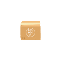 Box Delivery Sticker by Little Label Co