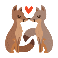 fox love STICKER by imoji