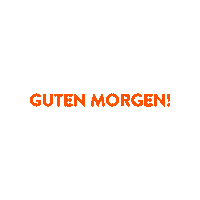 Good Morning Orange Sticker by Morgengold Frühstücksdienste