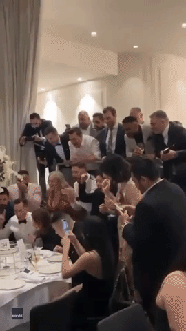 Wedding Party Celebrates Matildas Advancing