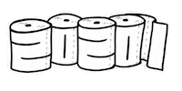 Toilet Paper Usa Sticker by Derek Hunten