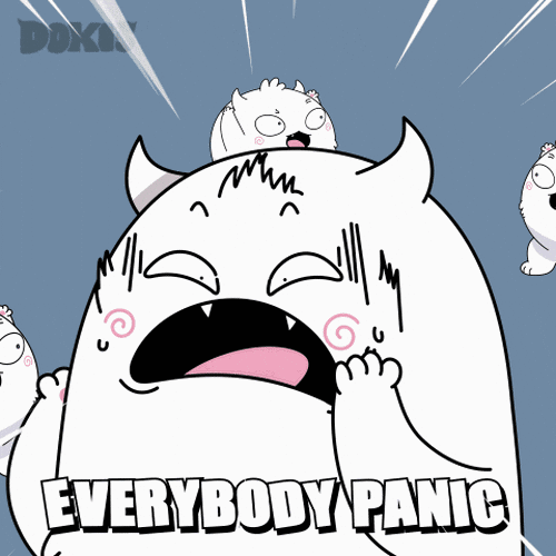 Stressed Panic GIF by Dokis