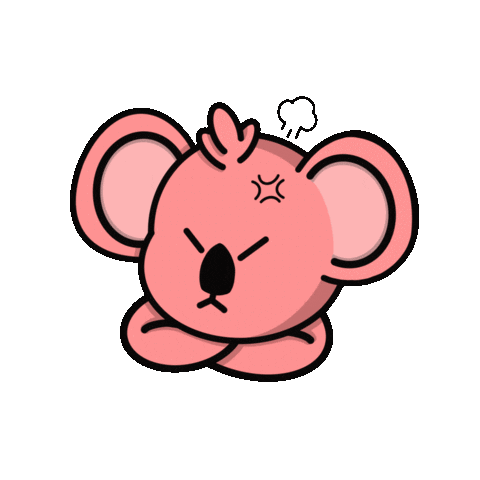 edwinart_ giphyupload kawaii animals anger Sticker