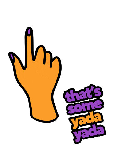 Yada Yada Yada Ugh Sticker by Metro by T-Mobile