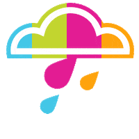 Rainbow Raining Sticker by SHED RAIN