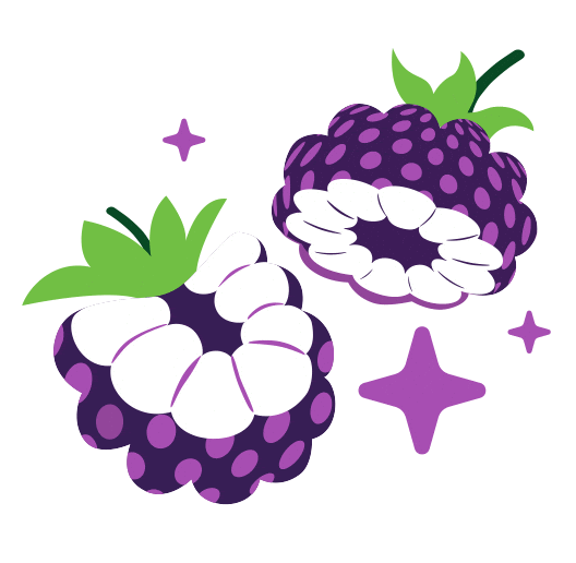 Blackberry Sticker by drinkwildwonder