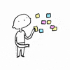 Post It Sticky Notes GIF by Perrine Land