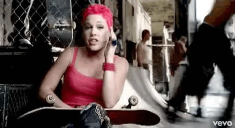 pink giphyupload pink p!nk there you go GIF