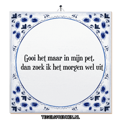 Pet Humor Sticker by Tegelspreuken.nl