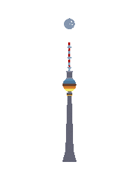 Tv Tower Sticker by visitberlin