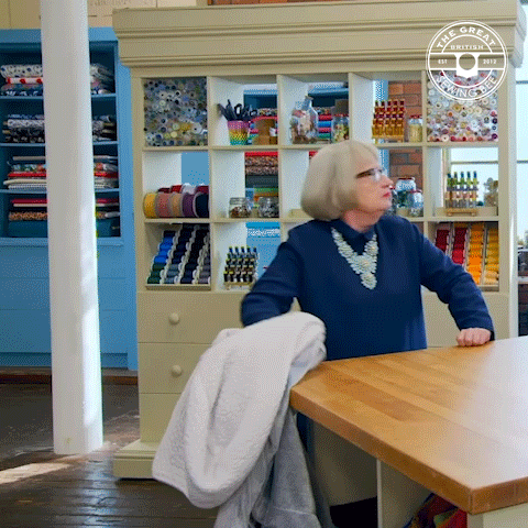 Summer Sweating GIF by The Great British Sewing Bee