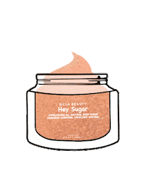 Peach Body Scrub Sticker by NCLA Beauty