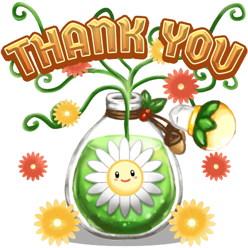 Magic Potion Flower Sticker