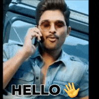 Allu Arjun Hello GIF