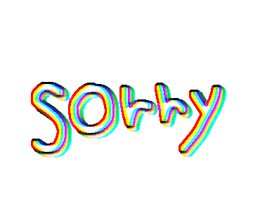 Sorry Sticker