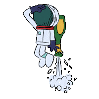 outer space nasa Sticker by Drunk History