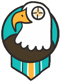 Eagle Eye Bird Sticker by BirdNerdsCanada